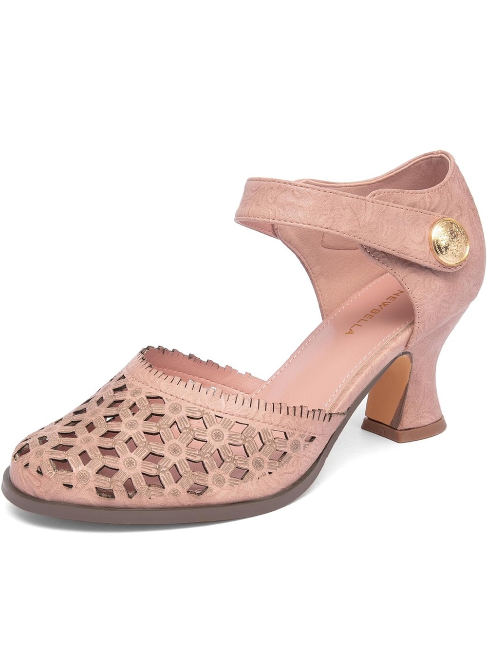 NEWBELLA Women’s Mary Janes Vintage Pumps, 8.5